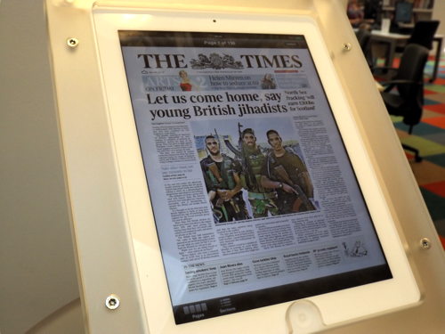 Times and Sun publisher donates tablet computers to libraries