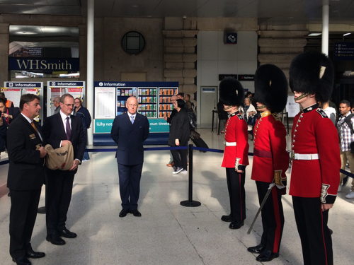Soil from WWI battlefields arrives at Waterloo Station