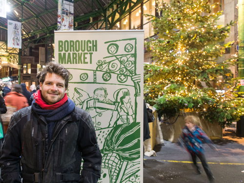 Borough Market Christmas lights switched on