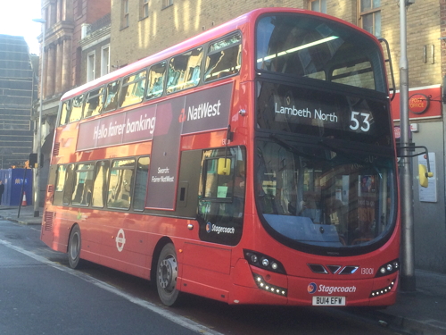53 bus route curtailed south of the river due to roadworks