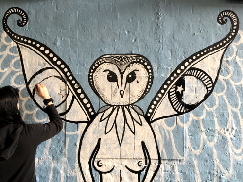 Female street artists take over Leake Street tunnel