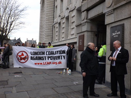 Protests as council leader speaks at £90-a-head developers' breakfast