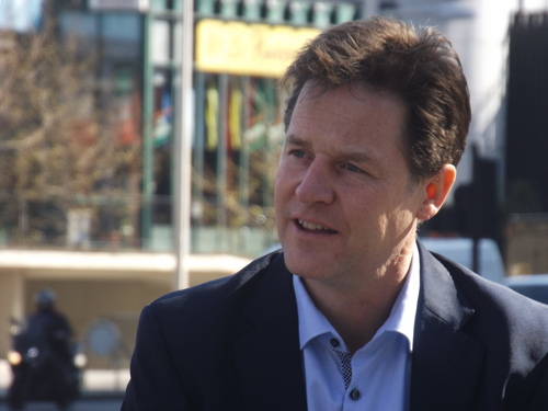 Nick Clegg visits Elephant & Castle with Simon Hughes