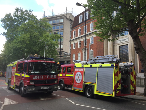 Fire at London South Bank University