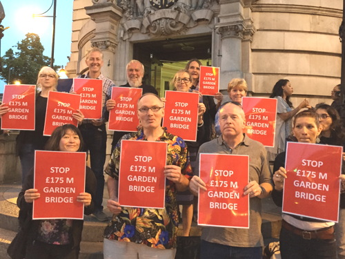 Councillors urged to block Garden Bridge project