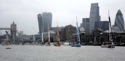 Clipper Round the World Yacht Race starts at Tower Bridge