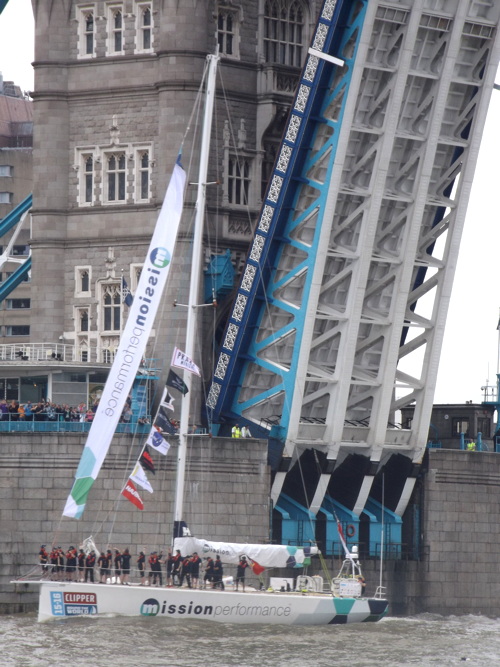 Clipper Round the World Yacht Race starts at Tower Bridge