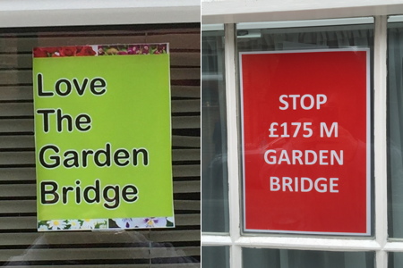 Waterloo councillor commissions Garden Bridge opinion poll