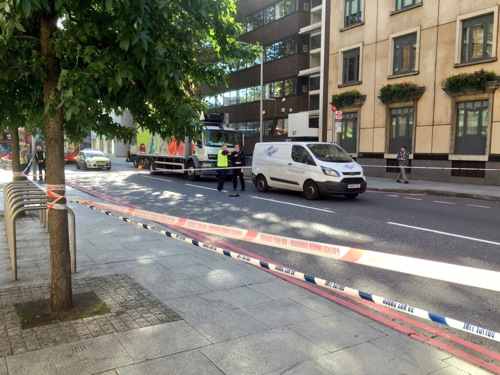 Pedestrian and motorcyclist injured in Southwark Street collision