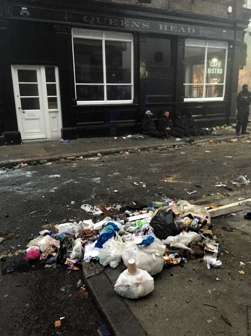 Riot in Lambeth as police block entry to Halloween rave