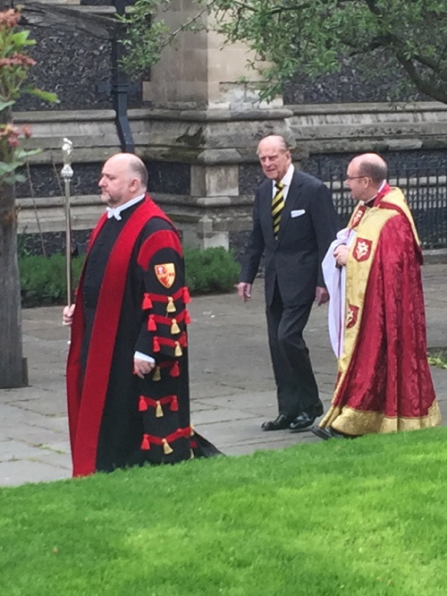 Prince Philip at Southwark Cathedral for Shakespeare 400 service