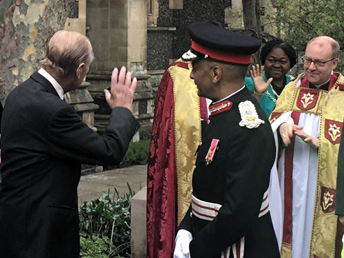 Prince Philip at Southwark Cathedral for Shakespeare 400 service