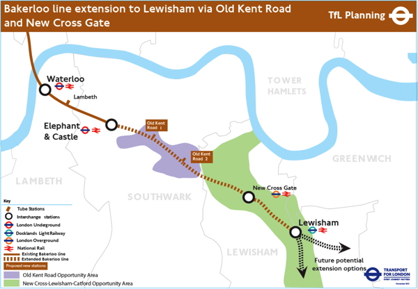 £3.1bn Bakerloo line extension along Old Kent Road 'by 2028/9'