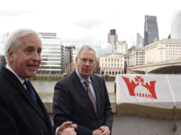 40 years of Jubilee Walkway: Duke of Gloucester unveils panel at Bankside