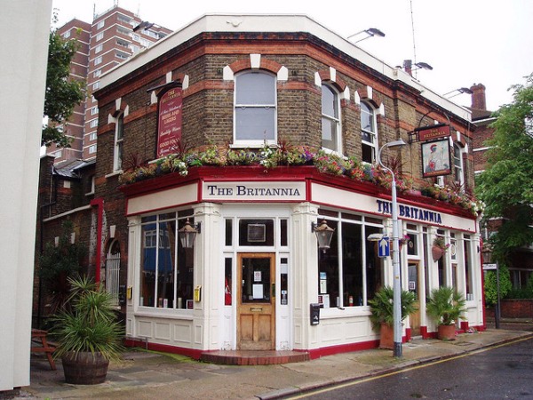 The Britannia in Kipling Street