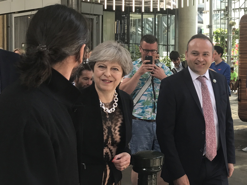 Theresa May joins Australian PM for Borough Market visit