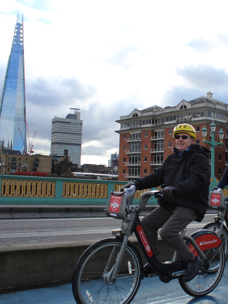 Assembly members tour SE1 and Square Mile cycle routes