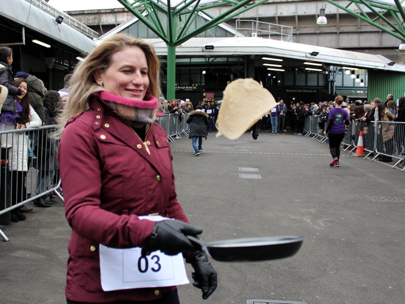 Wandle team wins Better Bankside pancake race