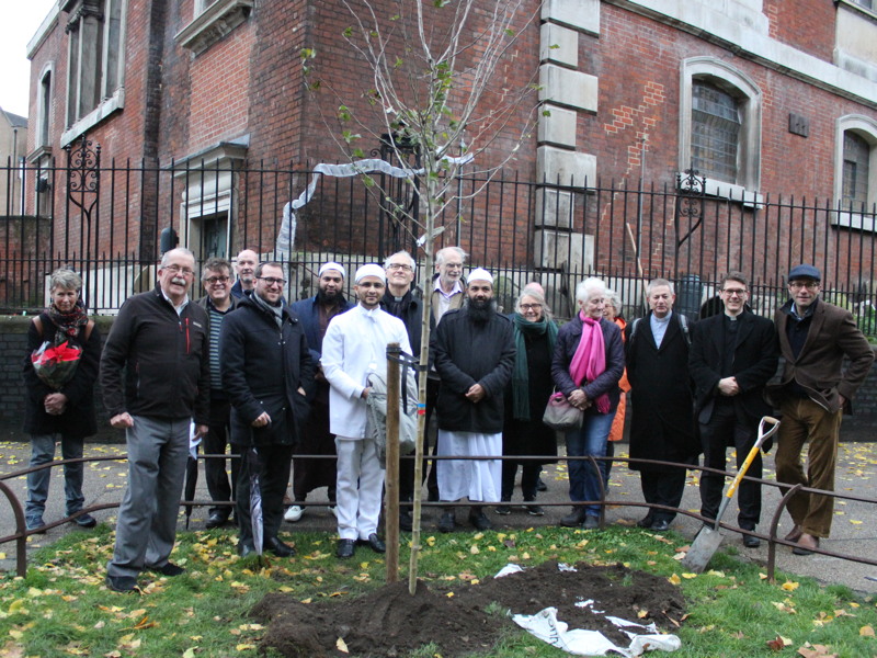 Tree planted in The Borough as symbol of interfaith understanding