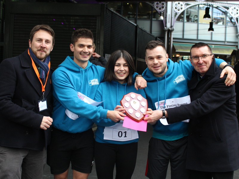 Team from Fitting Rooms gym wins Better Bankside pancake race