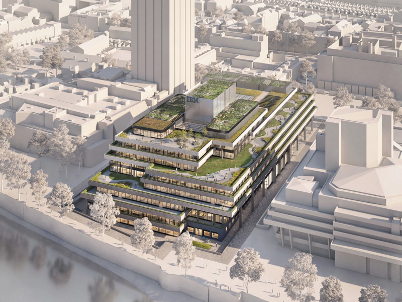 South Bank’s IBM building: plans submitted for extension & revamp