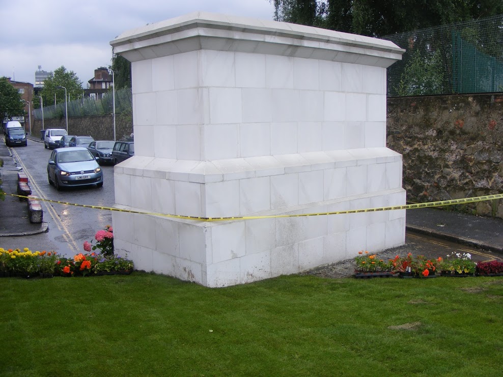 SE1 s replica of Trafalgar Square fourth plinth reduced to rubble 23
