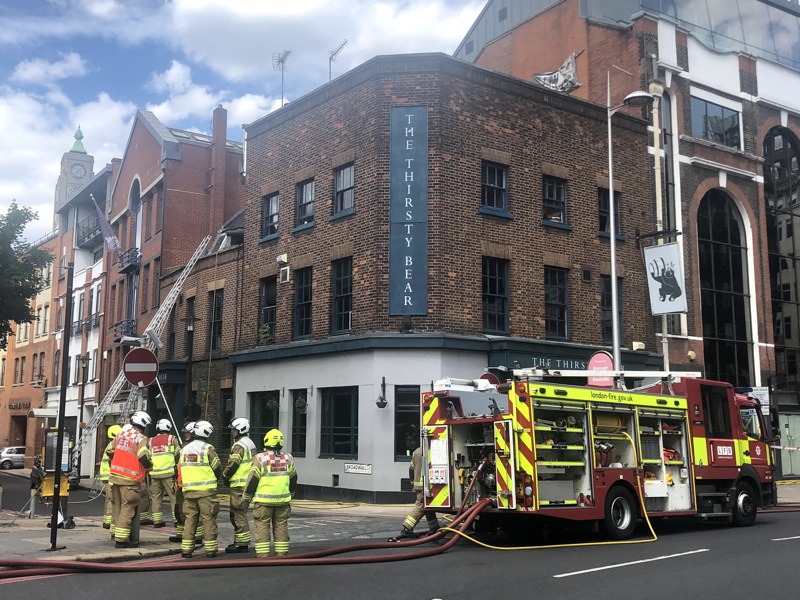 Stamford Street’s Thirsty Bear pub damaged by fire