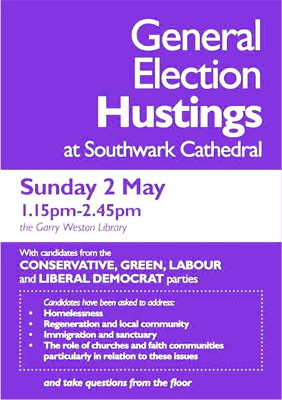 General Election Hustings at Southwark Cathedral