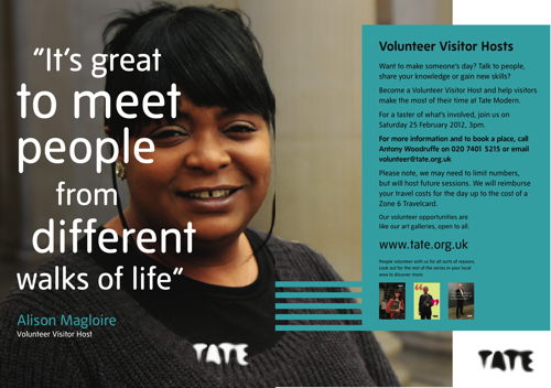 Volunteer Visitor Hosts - Taster Session at Tate Modern