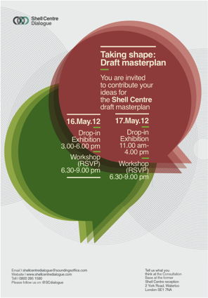 Shell Centre Draft Masterplan Exhibition at Shell Centre